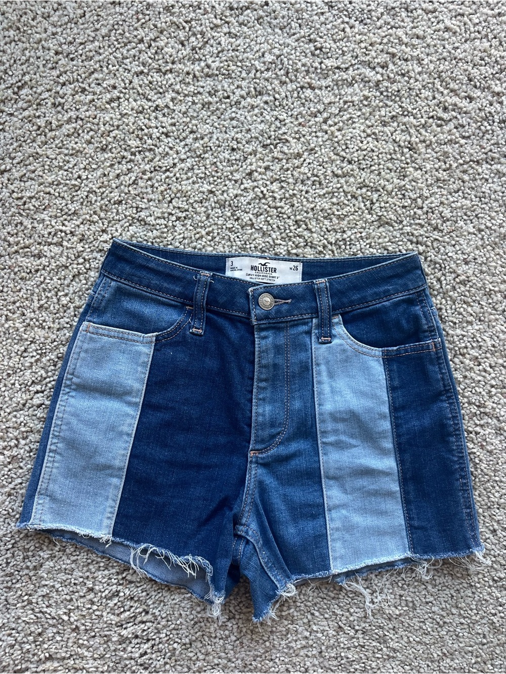 Hollister Denim Patchwork Shorts